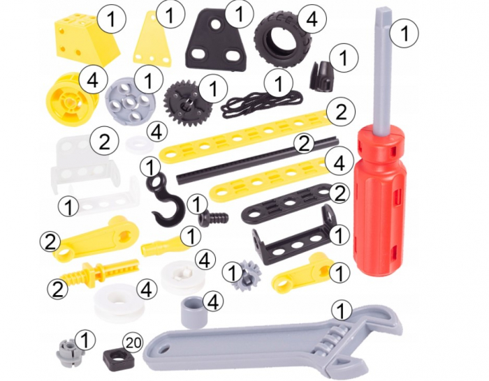 Set 120 blocuri de constructie vehicule 8 in 1 [6]