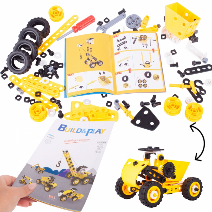 Set 120 blocuri de constructie vehicule 8 in 1 [4]