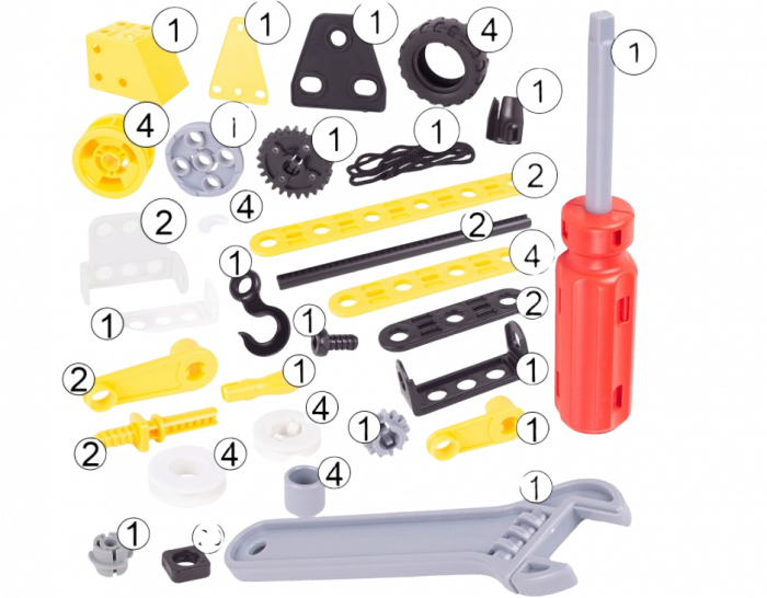 Set 120 blocuri de constructie vehicule 8 in 1 [5]