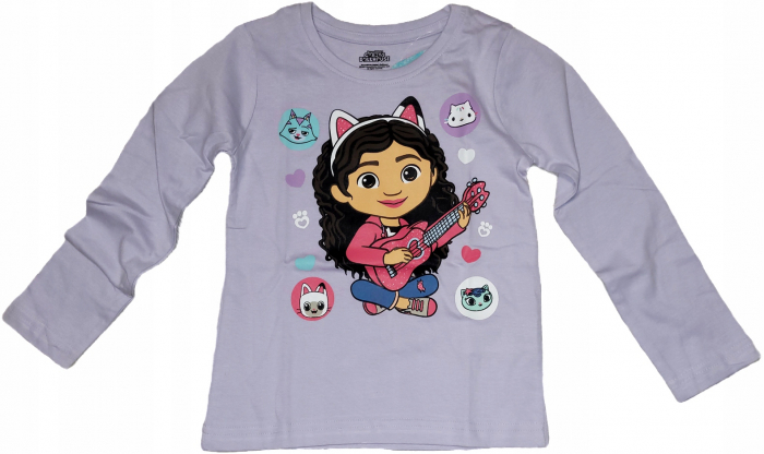 Bluza bumbac, maneca lunga, Gabby's Dollhouse Guitar [1]