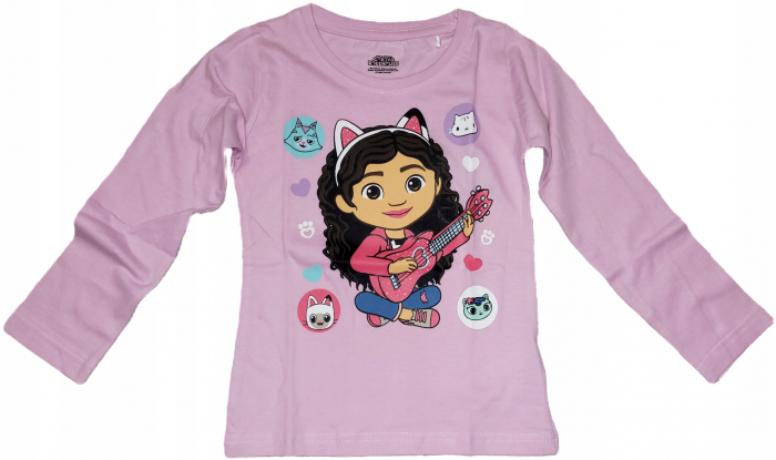 Bluza bumbac, maneca lunga, Gabby's Dollhouse Guitar [1]