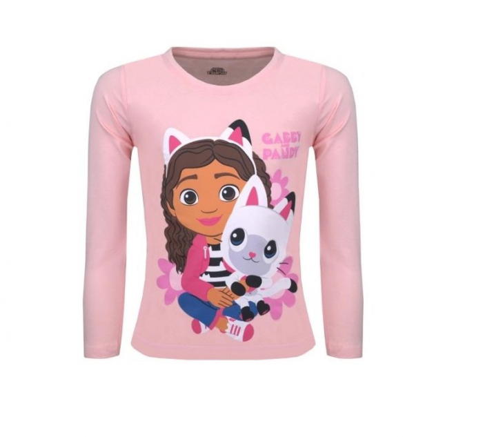 Bluza bumbac, maneca lunga, Gabby's Dollhouse si Pandy Paws [1]