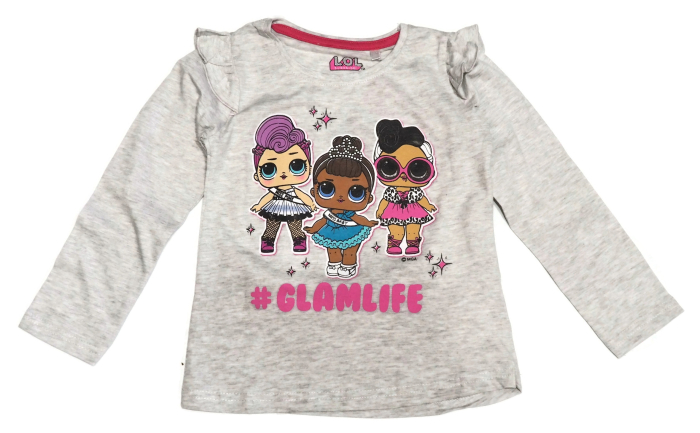 Bluza bumbac, maneca lunga, LOL SURPRISE Glamlife [1]