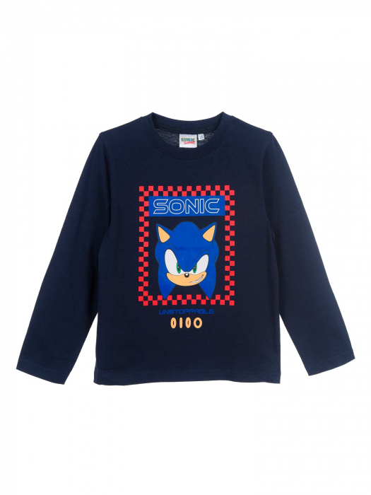 Bluza bumbac, maneca lunga, Sonic Neinfricatul [1]