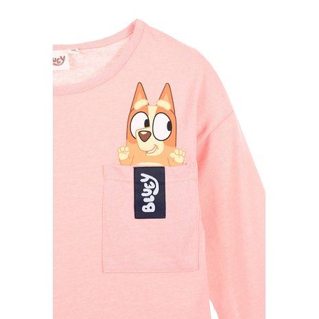 Bluza bumbac, maneca lunga si buzunar, Bluey si Bingo [3]