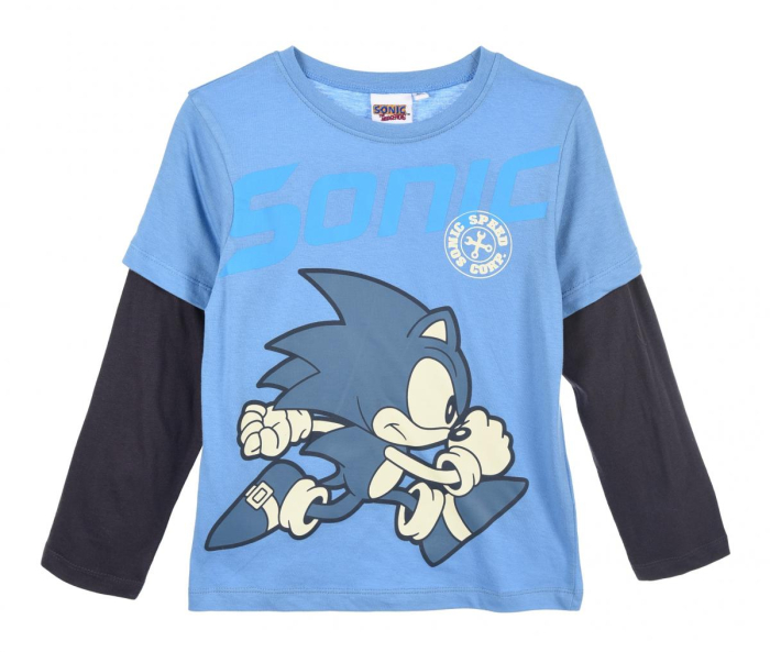 Bluza din bumbac cu maneca lunga Running Sonic [2]