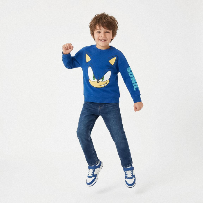 Bluză cu mânecă lungă și design Sonic [5]