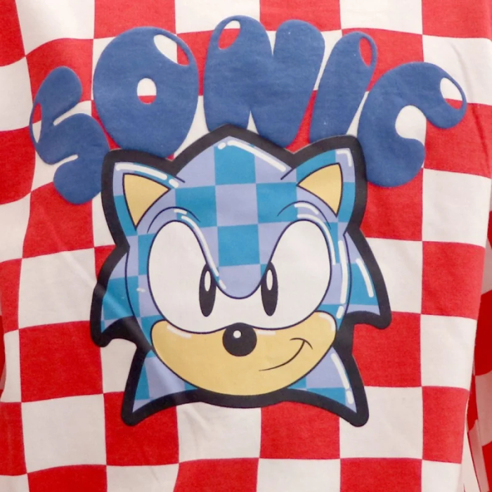 Bluza groasa, maneca lunga cu design Sonic [2]