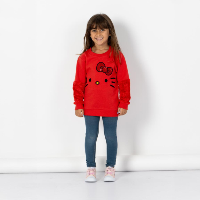 Bluza groasa cu maneca lunga Hello Kitty [4]