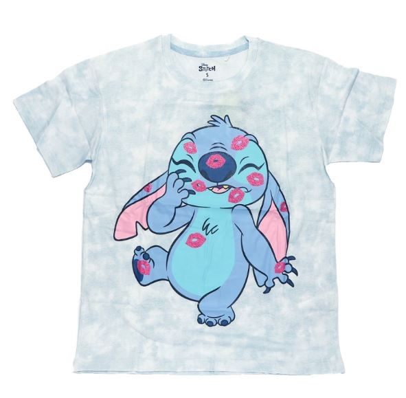 Tricou cu maneca scurta pentru femei din bumbac Disney Lilo & Stitch [1]