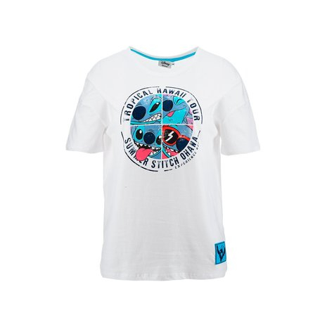 Tricou pentru adulti cu maneca scurta si design Stitch [1]