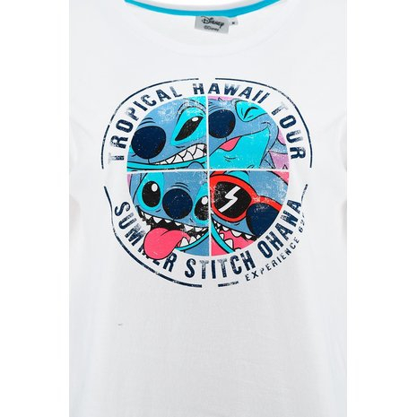 Tricou pentru adulti cu maneca scurta si design Stitch [3]