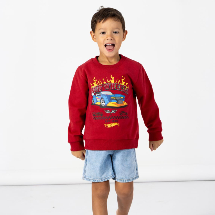Bluza maneca lunga cu design Hot Wheels [4]
