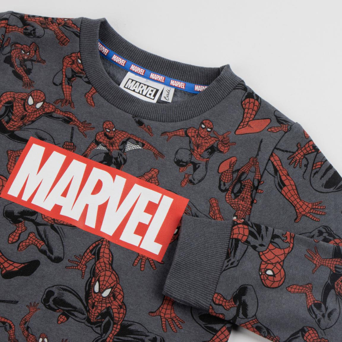 Bluza maneca lunga cu design Marvel Spiderman [3]
