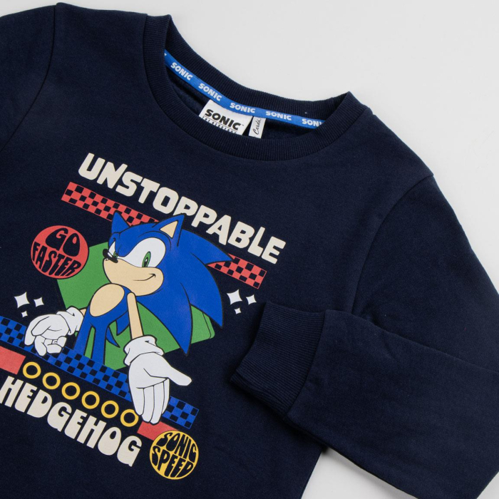Bluza maneca lunga cu design Unstoppable Sonic [3]
