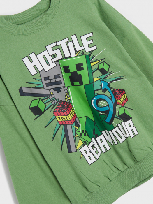 Bluza sport maneca lunga Minecraft Hostile Behaviour [2]