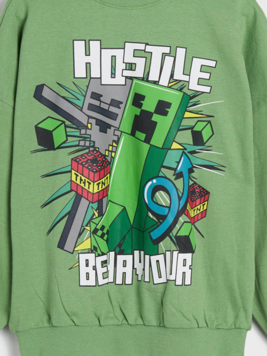 Bluza sport maneca lunga Minecraft Hostile Behaviour [4]