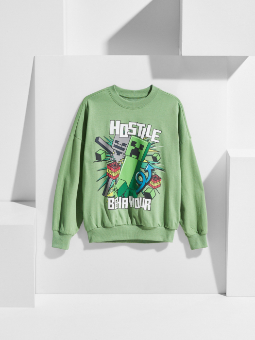 Bluza sport maneca lunga Minecraft Hostile Behaviour [7]