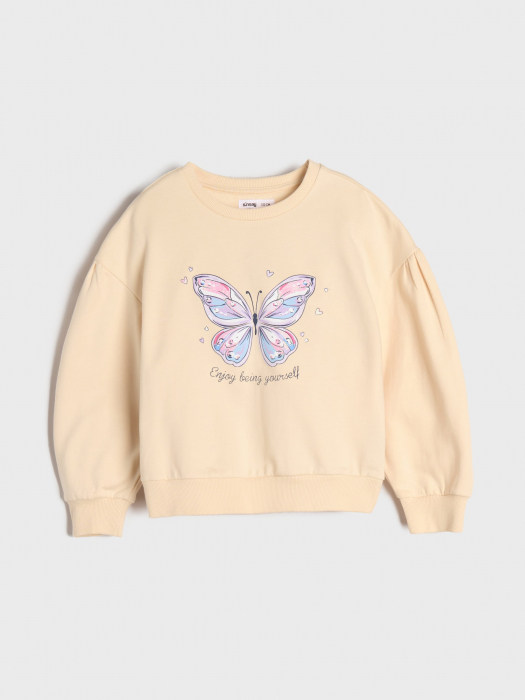 Bluza sport cu imprimeu Fluture [2]