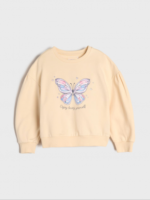 Bluza sport cu imprimeu Fluture [1]