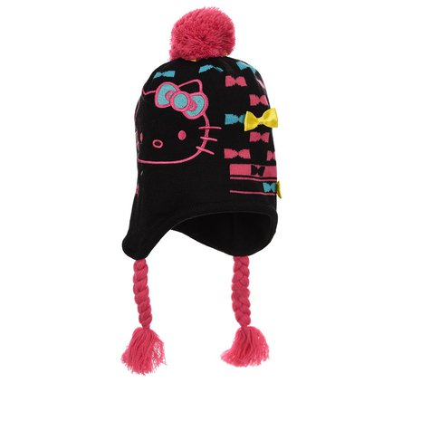 Caciula captusita cu mot Hello Kitty negru [1]