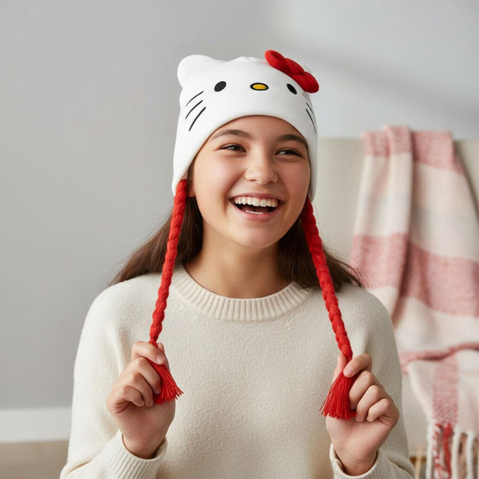 Căciulă tip laponă cu design Hello Kitty [6]