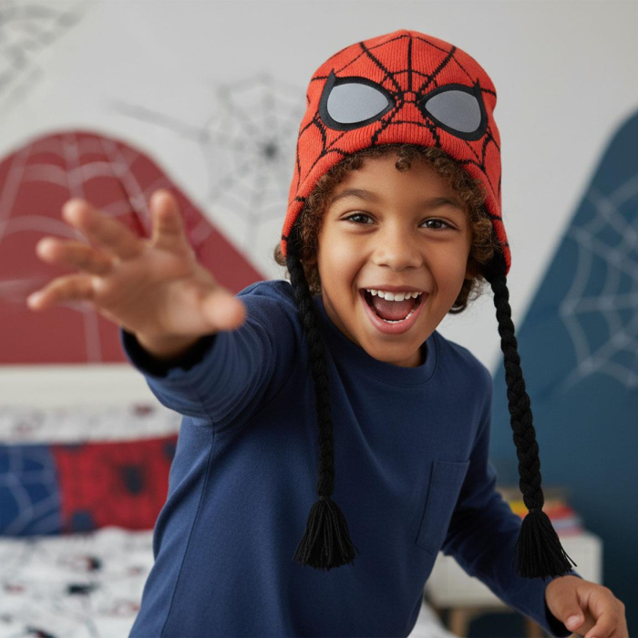 Căciulă tip laponă cu design Spiderman [6]