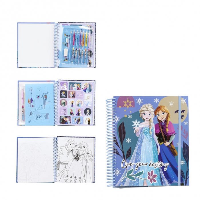 Caiet de activit─â╚¢i Frozen Disney cu pagini de colorat [1]