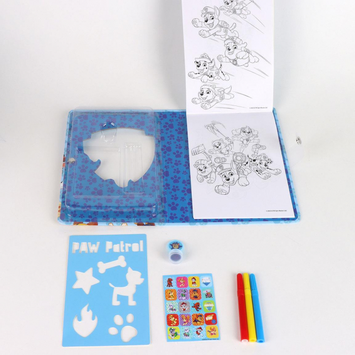Caiet de activitati Paw Patrol cu pagini de colorat si autocolante [5]