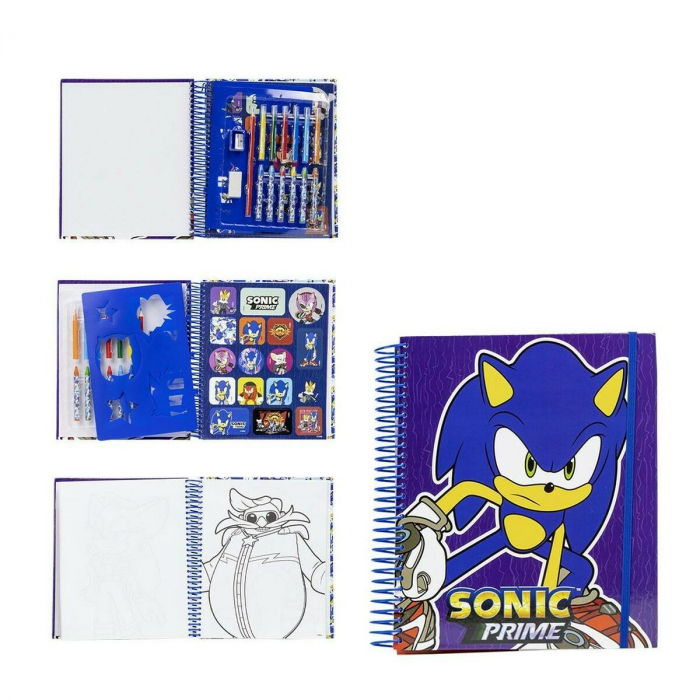 Caiet de activit─â╚¢i Sonic cu pagini de colorat [1]