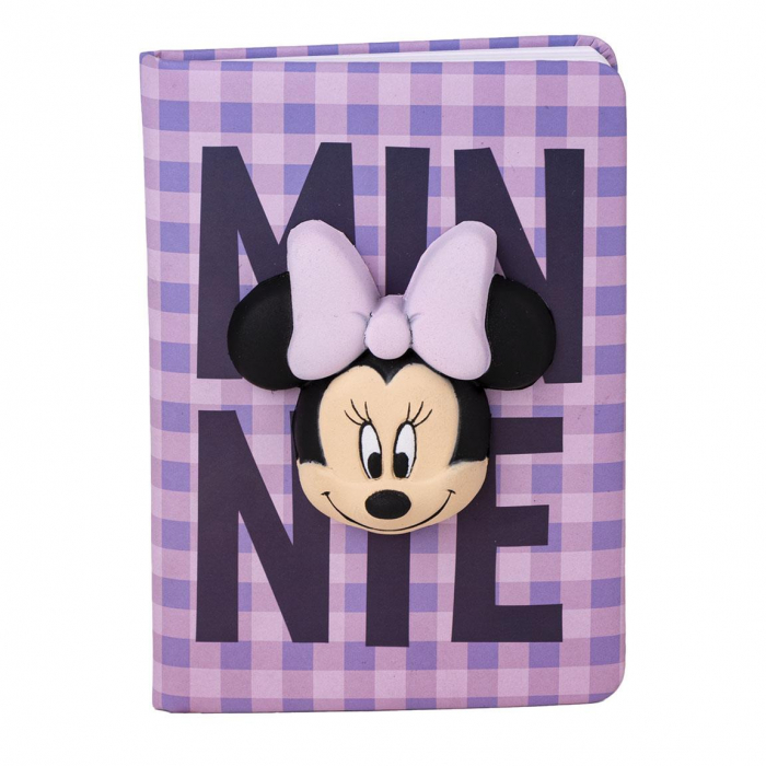 Caiet Squishy 3D Minnie Mouse, 18x13 cm [1]