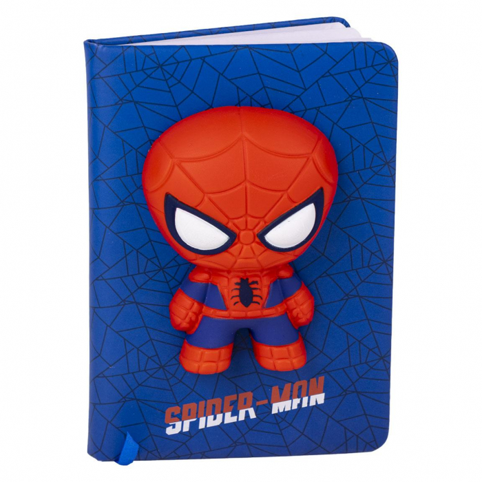 Caiet Squishy 3D Spiderman, 18x13 cm [1]