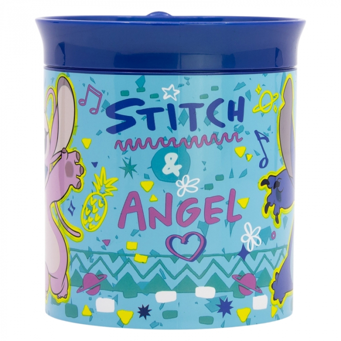 Cana plastic eleganta, Stitch Angel 400 ml [2]