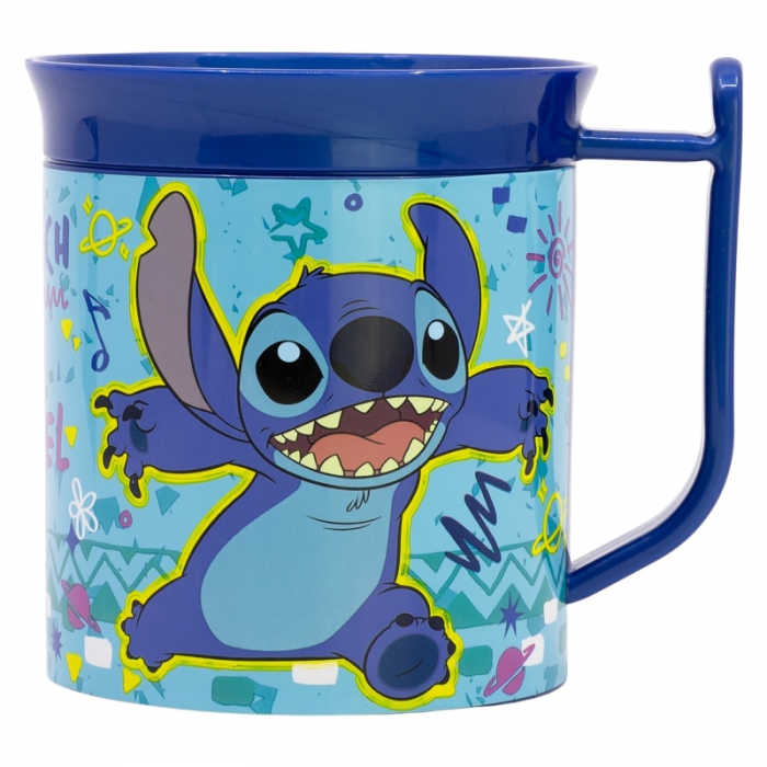 Cana plastic eleganta, Stitch Angel 400 ml [3]