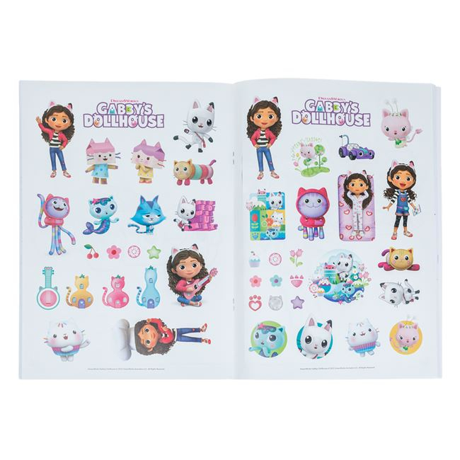 Carte de Colorat A4 cu Autocolante Gabby's Doll House 30 file [2]