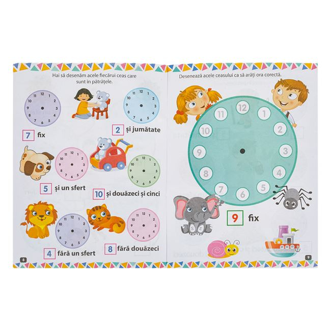 Carte Educativa Invat sa citesc ceasul 12 pagini [2]