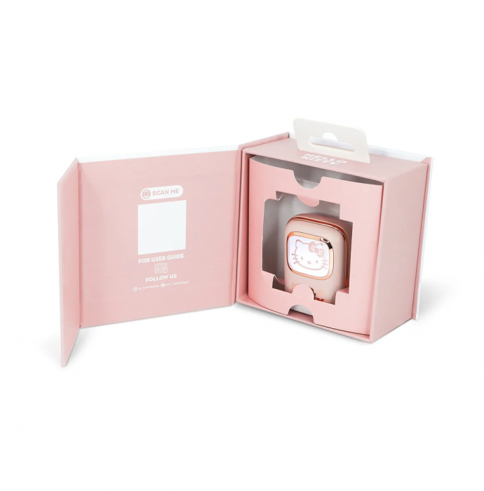 Casti Earpods cu carcasa glisanta Hello Kitty [4]