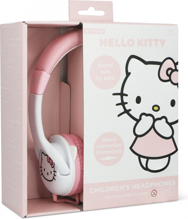 Casti pentru copii OTL Technologies Hello Kitty cu limitator de volum [10]