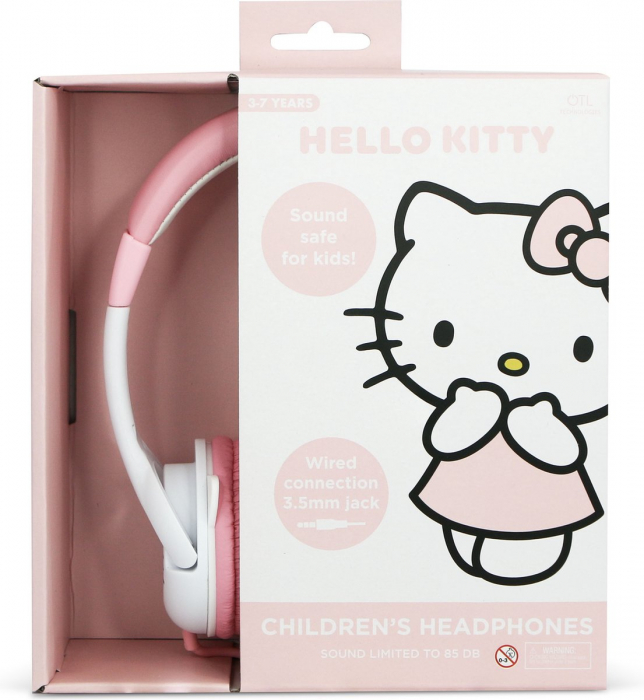 Casti pentru copii OTL Technologies Hello Kitty cu limitator de volum [5]