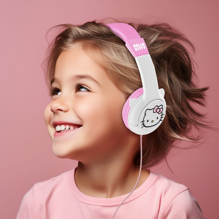 Casti pentru copii OTL Technologies Hello Kitty cu limitator de volum [4]