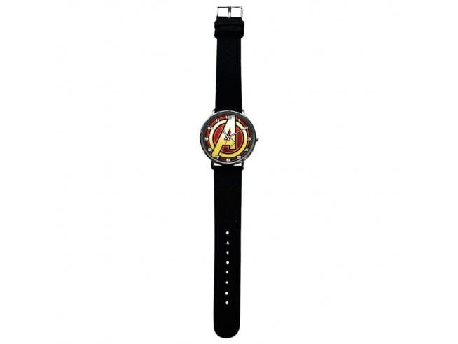 Ceas analog pentru copii, Logo Avengers, PU si Metal, 6x9x8cm [1]