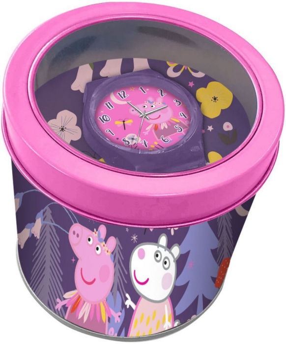 Ceas analogic pentru copii Peppa Pig in cutie cadou [1]