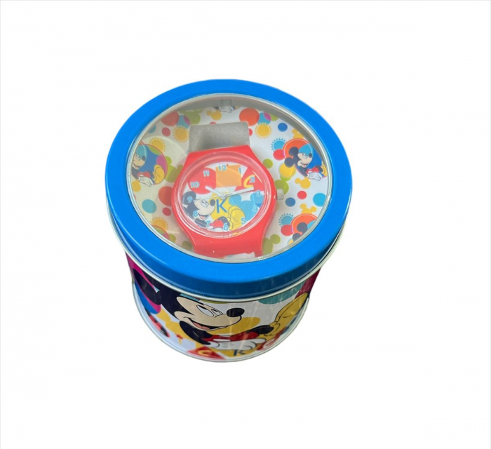 Ceas analogic pentru copii Mickey Mouse Disney in cutie cadou [3]