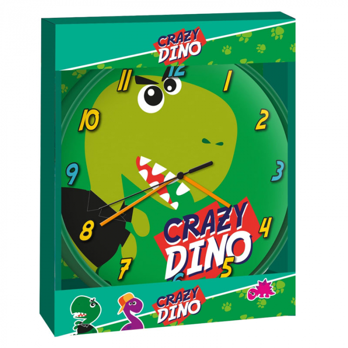 Ceas de perete Crazy Dino 25 cm [1]