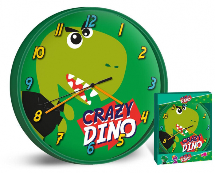 Ceas de perete Crazy Dino 25 cm [2]
