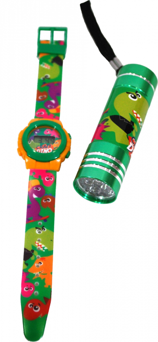 Ceas digital Dino cu lanterna [2]