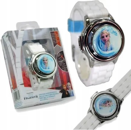 Ceas digital pentru copii, cu spinner si curea din silicon, Frozen [3]