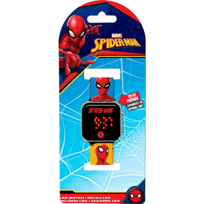 Ceas mana copii,cu LED Spiderman Faces [2]