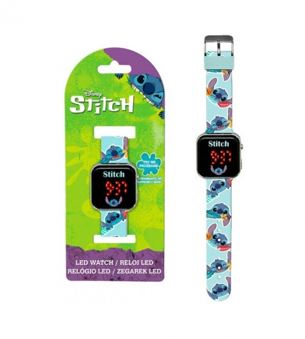 Ceas mana copii, cu leduri Stitch [2]