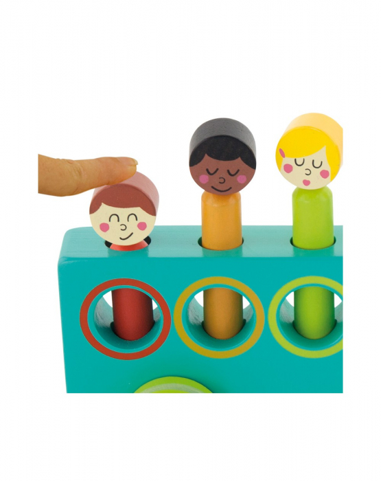 Jucarie din lemn Pop-Up, autobuz [5]